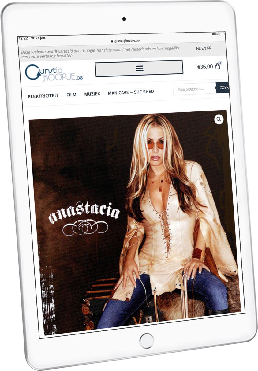Woocommerce webshop Gunstigkoopje -responsive webdesign op iPad