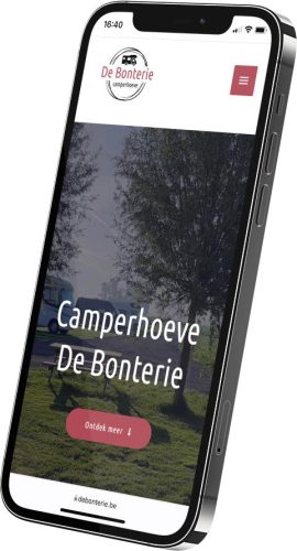 ontwerp responsive website De Bonterie mobile